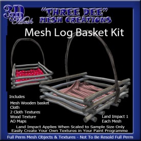 Mesh Log basket Kit AD Pic